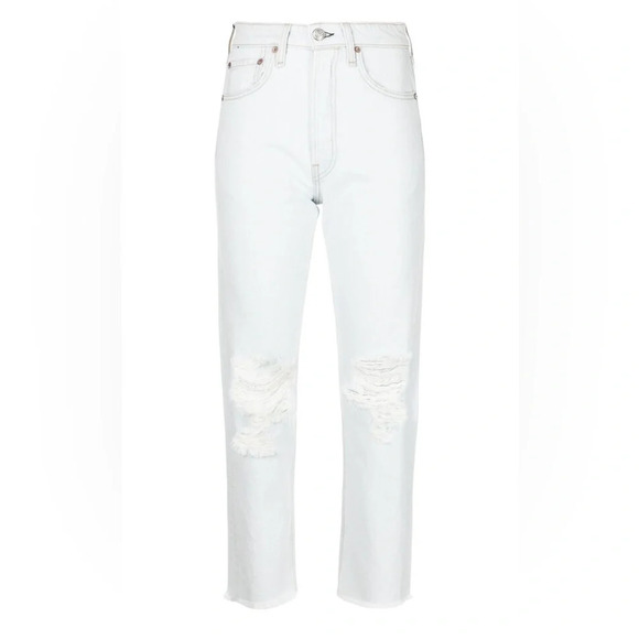 Rag and Bone size 23 distressed super light wash jeans in excellent condition - Picture 1 of 8